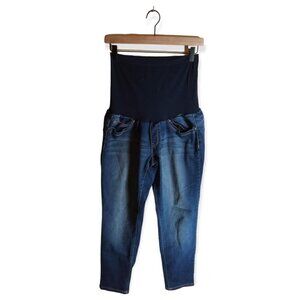 Ymi Wannabettabutt Cropped Skinny Maternity Jeans Size XL